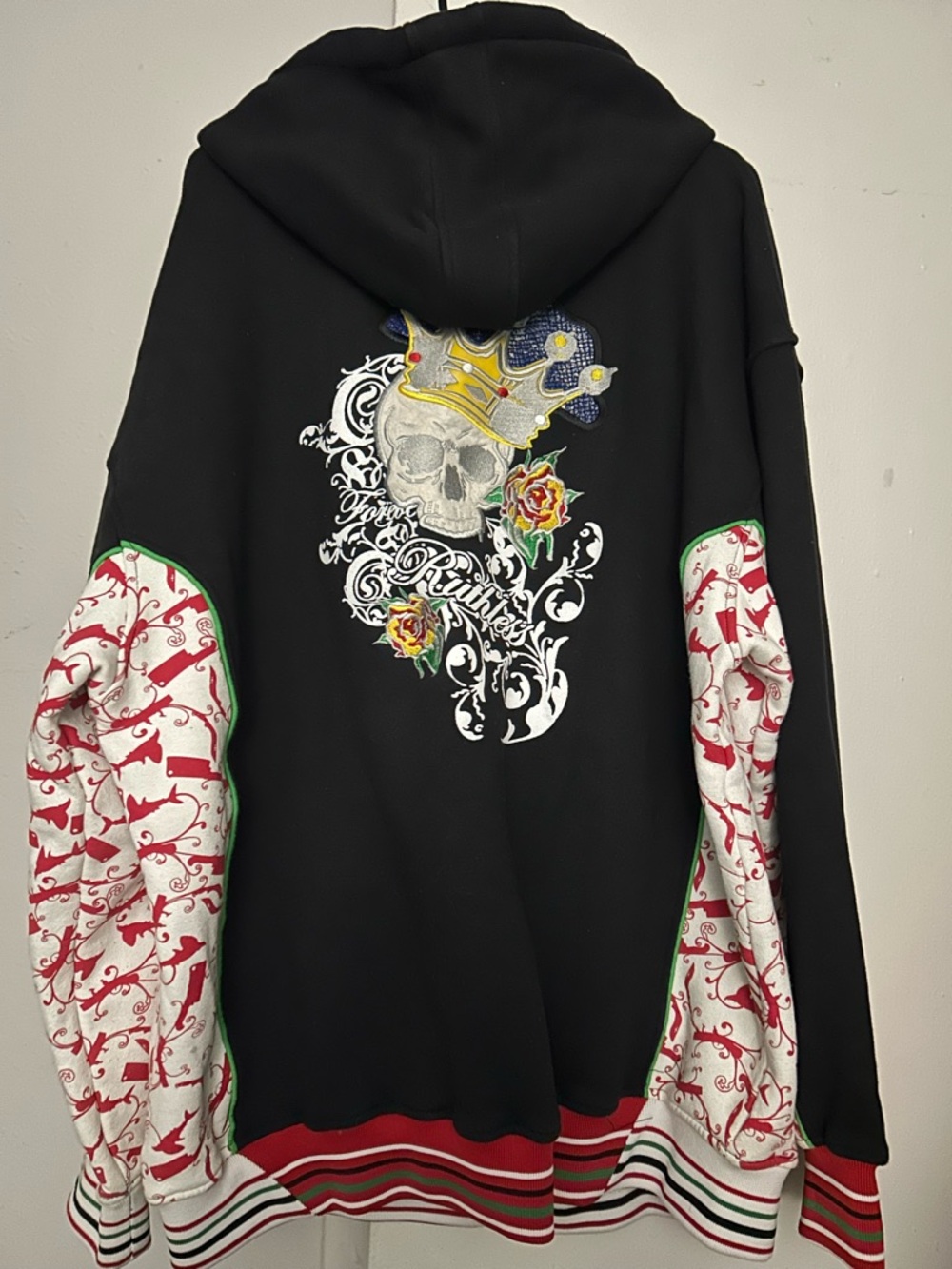 Members Property Ed Hardy Like Skull Jacket, Black - Picture 4 of 6